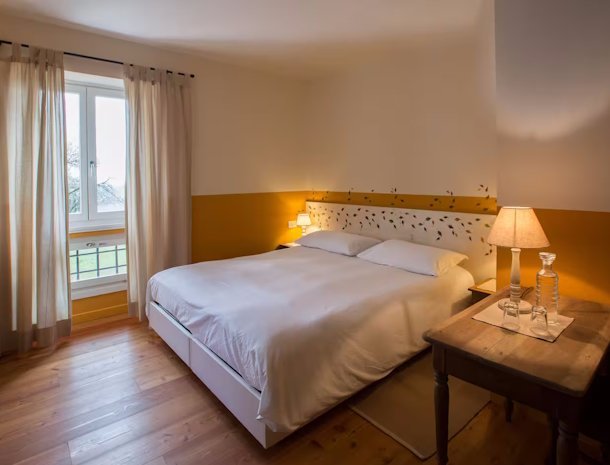 La Collina delle Mignole Friuli slaapkamer bed.jpg